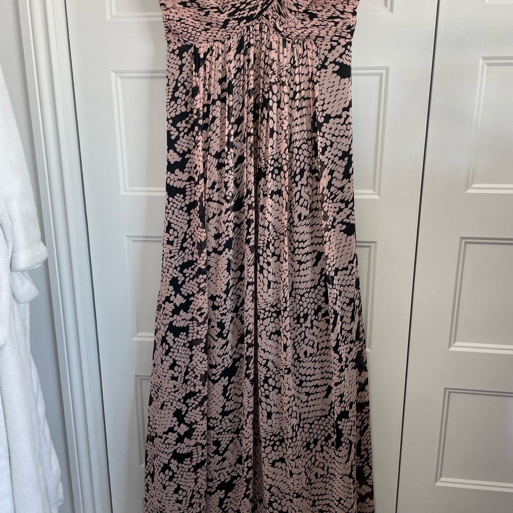 Strapless Chiffon Maxi Dress